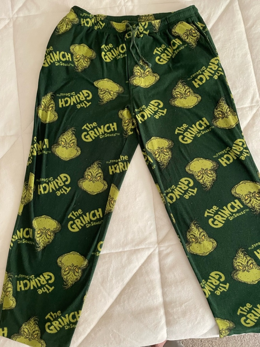 Dr Suess the Grinch fleece PJs - men’s L